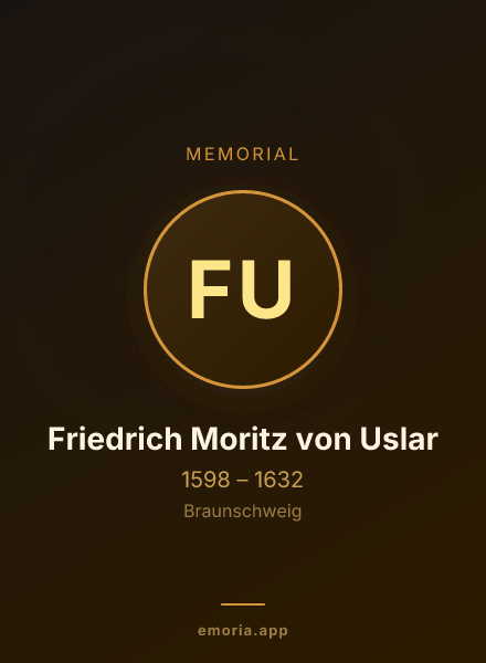 Memorial portrait of Friedrich Moritz von Uslar