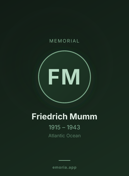 Memorial portrait of Friedrich Mumm