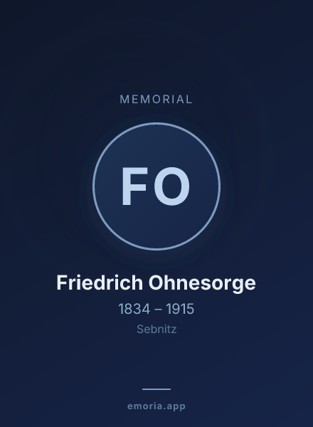 Memorial portrait of Friedrich Ohnesorge
