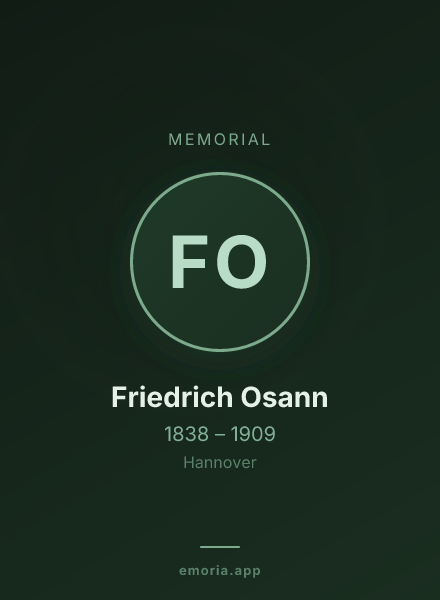 Memorial portrait of Friedrich Osann