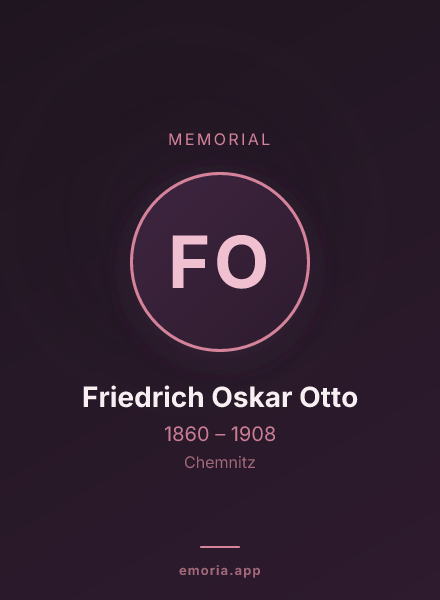 Memorial portrait of Friedrich Oskar Otto