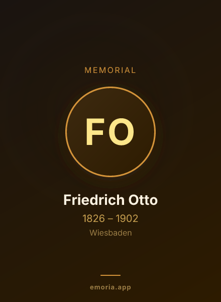 Memorial portrait of Friedrich Otto