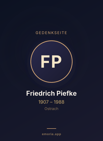 Gedenkportrait von Friedrich Piefke