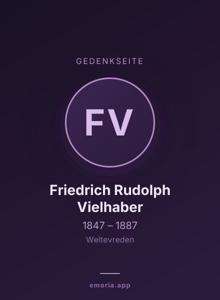 Gedenkportrait von Friedrich Rudolph Vielhaber