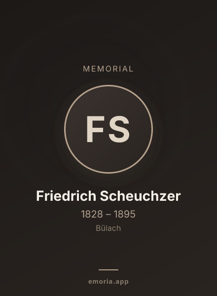 Memorial portrait of Friedrich Scheuchzer