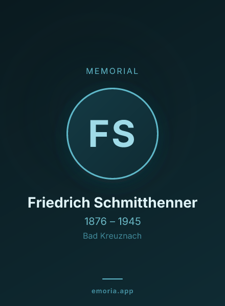 Memorial portrait of Friedrich Schmitthenner