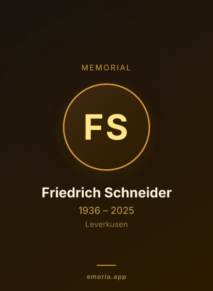 Memorial portrait of Friedrich Schneider
