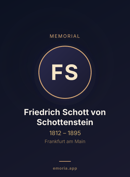 Memorial portrait of Friedrich Schott von Schottenstein