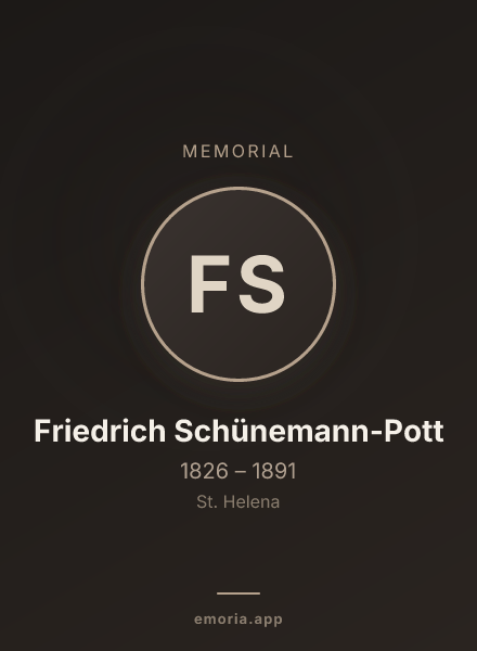 Memorial portrait of Friedrich Schünemann-Pott