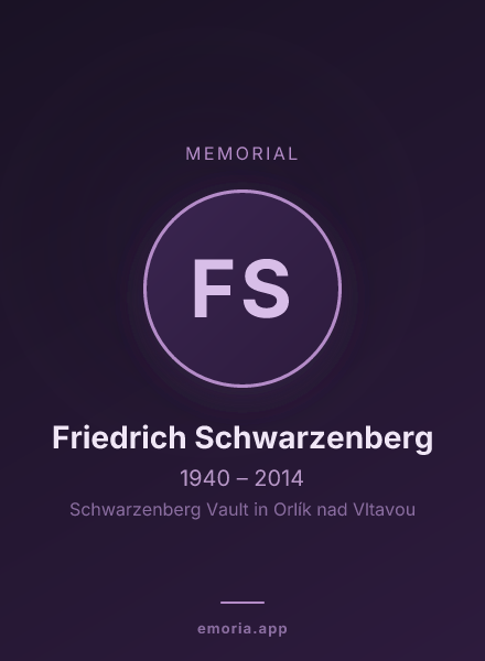 Memorial portrait of Friedrich Schwarzenberg