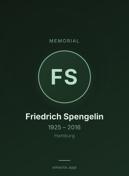 Memorial portrait of Friedrich Spengelin