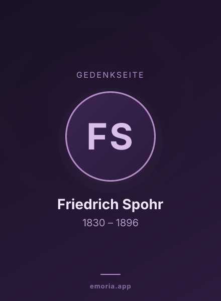 Gedenkportrait von Friedrich Spohr