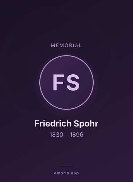 Memorial portrait of Friedrich Spohr