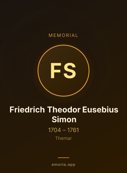 Memorial portrait of Friedrich Theodor Eusebius Simon