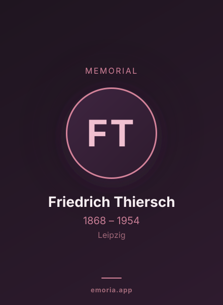 Memorial portrait of Friedrich Thiersch