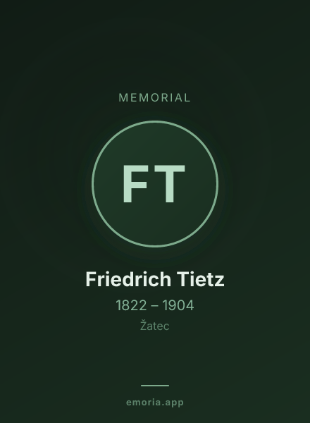 Memorial portrait of Friedrich Tietz