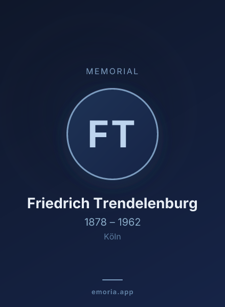 Memorial portrait of Friedrich Trendelenburg