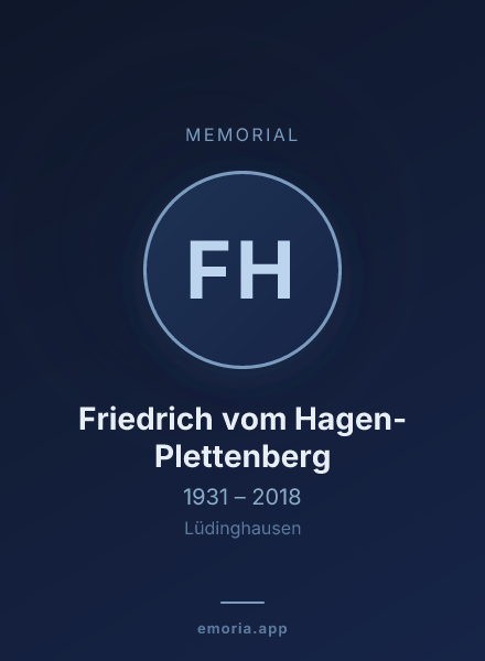 Memorial portrait of Friedrich vom Hagen-Plettenberg