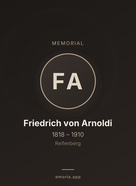 Memorial portrait of Friedrich von Arnoldi