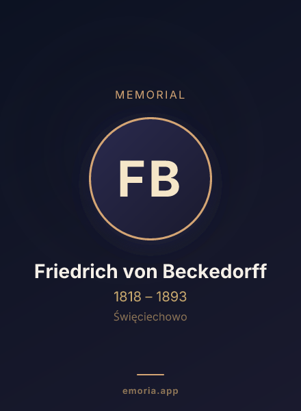 Memorial portrait of Friedrich von Beckedorff