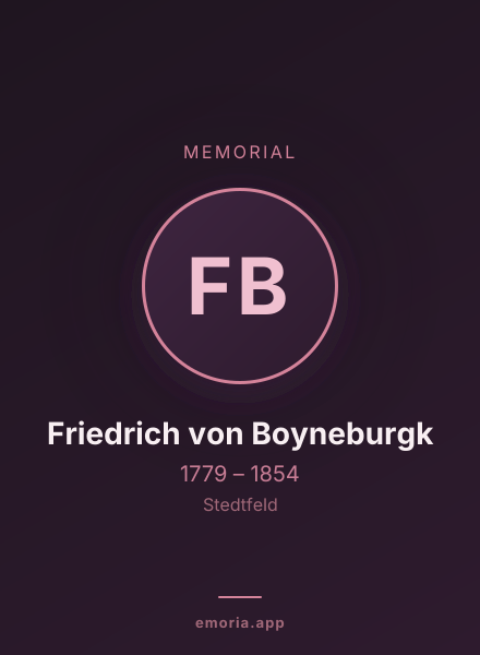 Memorial portrait of Friedrich von Boyneburgk