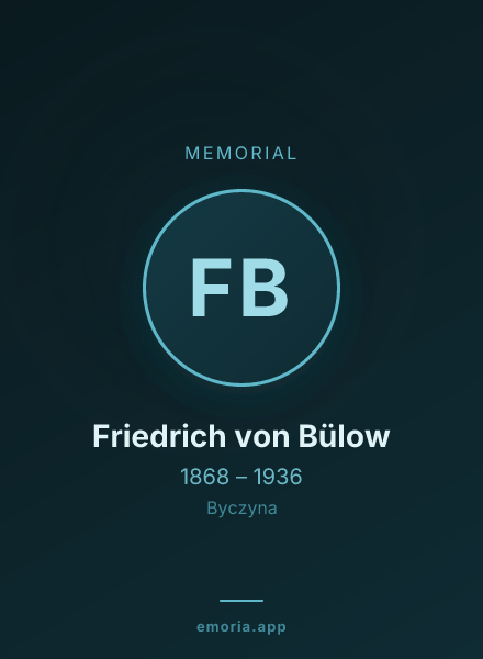 Memorial portrait of Friedrich von Bülow