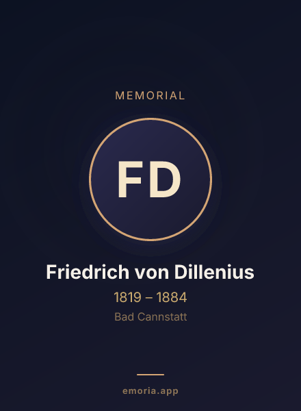 Memorial portrait of Friedrich von Dillenius