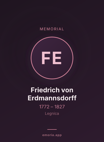 Memorial portrait of Friedrich von Erdmannsdorff