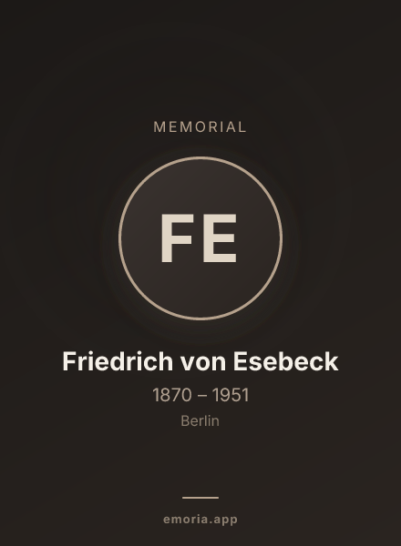 Memorial portrait of Friedrich von Esebeck