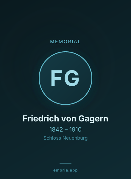 Memorial portrait of Friedrich von Gagern