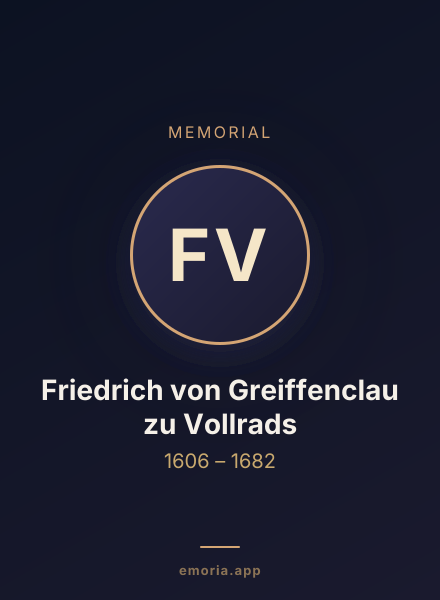 Memorial portrait of Friedrich von Greiffenclau zu Vollrads