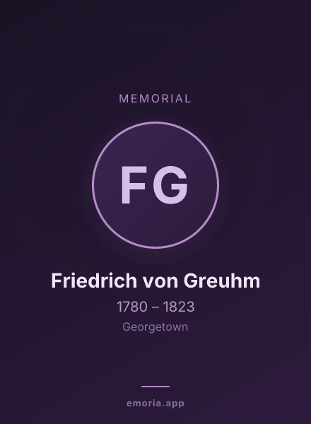 Memorial portrait of Friedrich von Greuhm