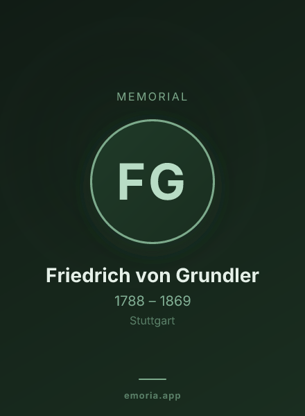 Memorial portrait of Friedrich von Grundler