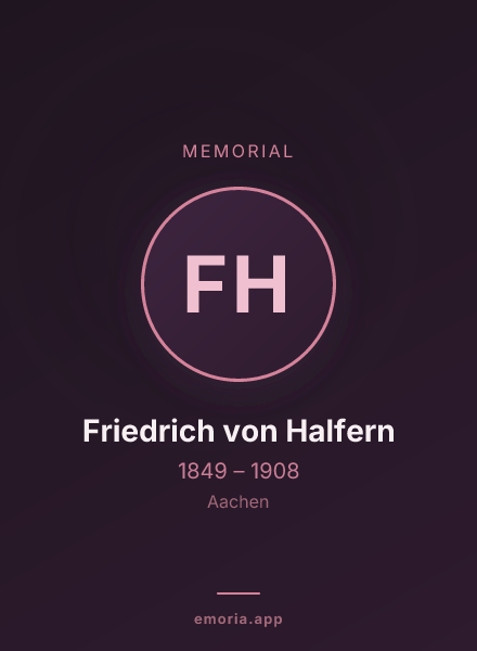 Memorial portrait of Friedrich von Halfern