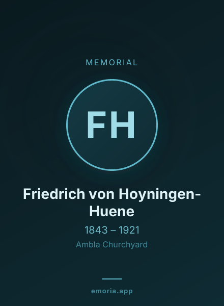 Memorial portrait of Friedrich von Hoyningen-Huene