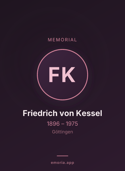 Memorial portrait of Friedrich von Kessel