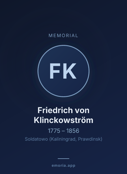 Memorial portrait of Friedrich von Klinckowström