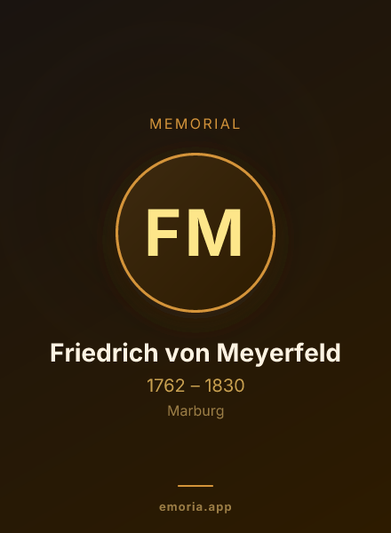 Memorial portrait of Friedrich von Meyerfeld