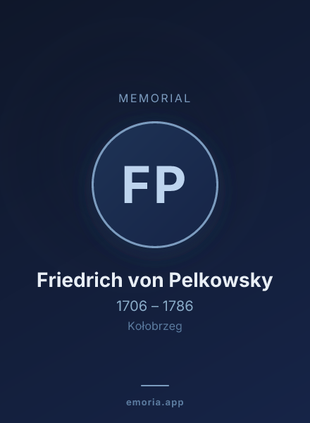 Memorial portrait of Friedrich von Pelkowsky