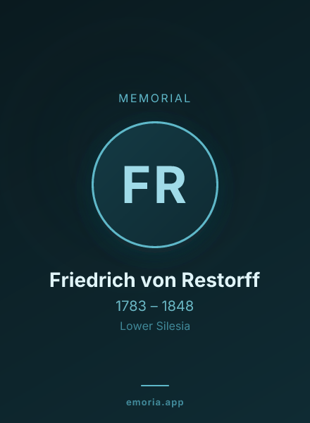 Memorial portrait of Friedrich von Restorff