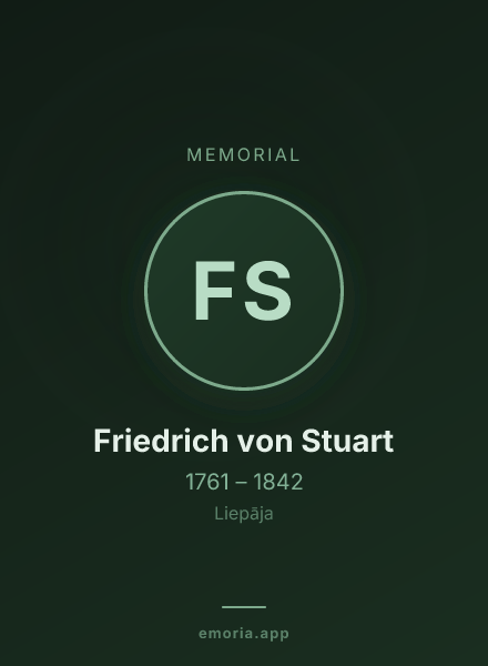 Memorial portrait of Friedrich von Stuart