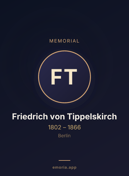 Memorial portrait of Friedrich von Tippelskirch