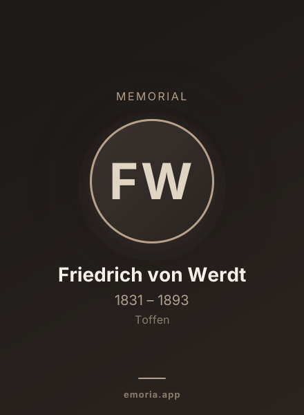 Memorial portrait of Friedrich von Werdt