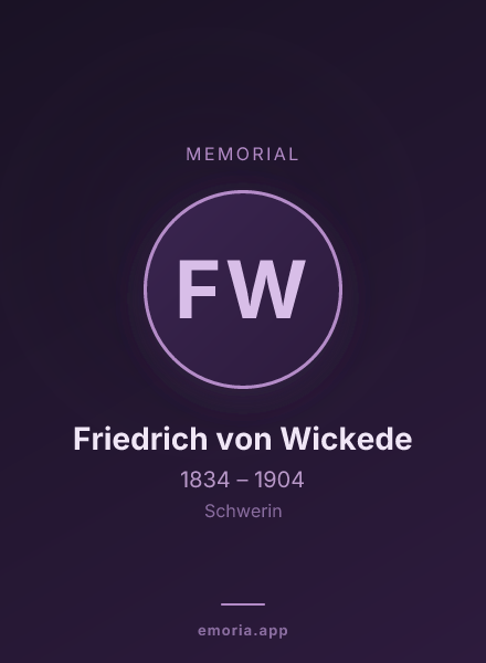 Memorial portrait of Friedrich von Wickede