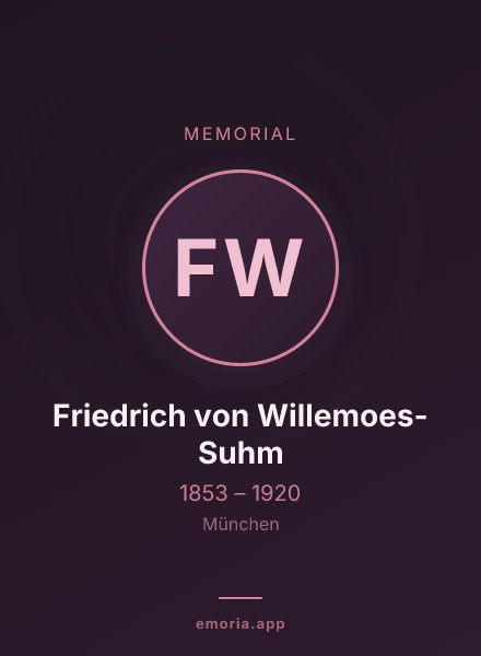 Memorial portrait of Friedrich von Willemoes-Suhm