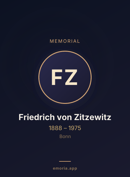Memorial portrait of Friedrich von Zitzewitz