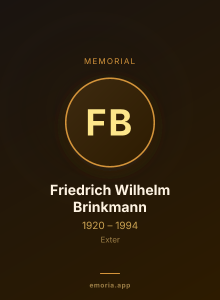 Memorial portrait of Friedrich Wilhelm Brinkmann
