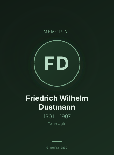 Memorial portrait of Friedrich Wilhelm Dustmann