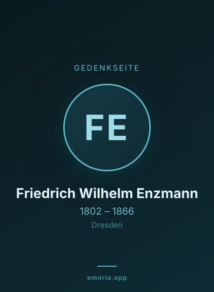 Gedenkportrait von Friedrich Wilhelm Enzmann