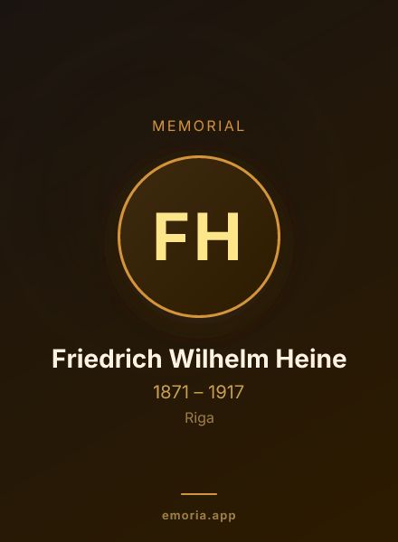 Memorial portrait of Friedrich Wilhelm Heine